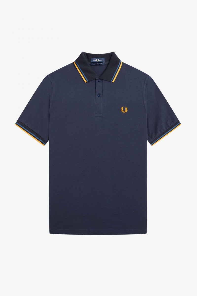 blue fred perry polo