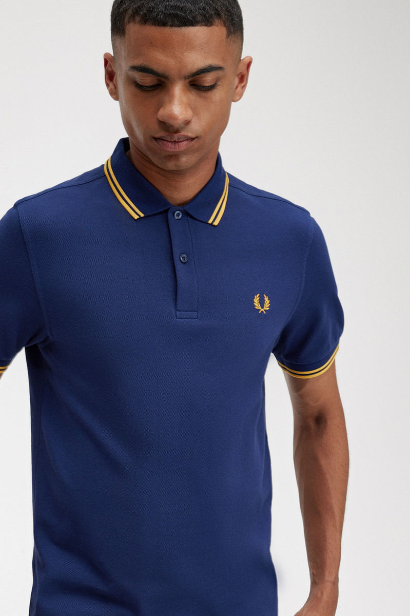 Fred Perry Polo French Navy / Golden Hour – DeadRockers