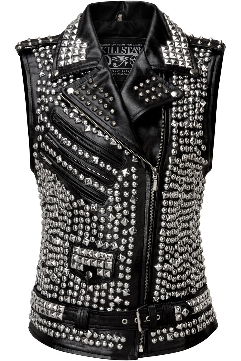 Roja Velvet top Studded Vest