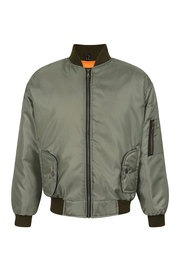 Olive Green Bomber Jacket