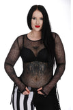 Widow Night Spider Web Mesh Top