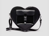 Heart Shaped Black Leather Backpack By Dr. Martens