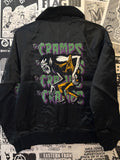 The Cramps Black Satin Bomber Jacket (Unisex)