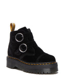 Devon Vegan Black Velvet Boot