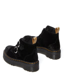 Devon Vegan Black Velvet Boot