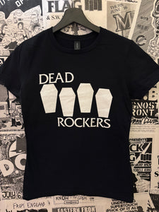 Dead Rockers Coffin Logo Girls Fitted Tee