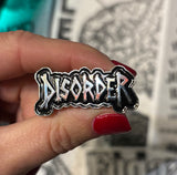 Disorder Logo Enamel Pin