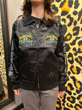 The Cramps Black Satin Bomber Jacket (Unisex)
