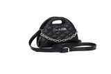 Black Matte Half Moon Tiny Tote