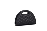 Black Matte Half Moon Tiny Tote