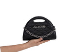 Black Matte Half Moon Tiny Tote