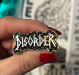 Disorder Logo Enamel Pin