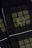 Fred Perry Tartan Sock - Laurel Wreath Green