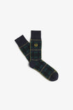 Fred Perry Navy Check Socks