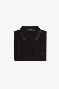 Fred Perry Polo Black / Court Green