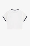 Fred Perry White Cropped Ringer T-Shirt