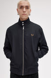 Fred Perry Black Padded Harrington Jacket