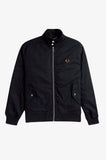 Fred Perry Black Padded Harrington Jacket