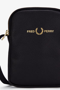 Fred Perry Tumbled Leather Side Bag