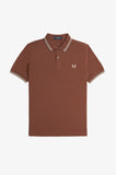 Fred Perry Polo Whisky Brown / Porridge Marl