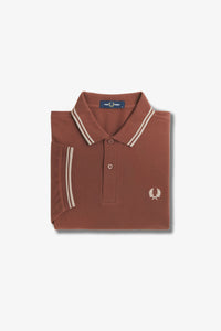 Fred Perry Polo Whisky Brown / Porridge Marl