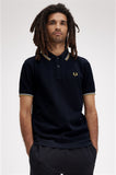 Fred Perry Polo Navy / Ecru / Honeycomb