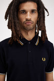Fred Perry Polo Navy / Ecru / Honeycomb