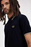 Fred Perry Polo Navy / Ecru / Honeycomb