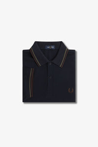 Fred Perry Polo Navy / Laurel Wreath Green / Carrington Brick