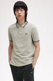 Fred Perry Polo Limestone / Runaway Bay Ocean / Black