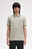 Fred Perry Polo Limestone / Runaway Bay Ocean / Black