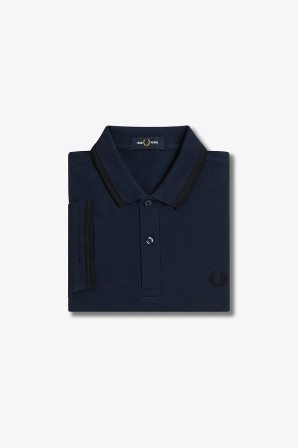 Fred Perry Polo Dark Carbon / Black / Black