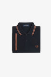 Fred Perry Polo Navy / Cinnamon