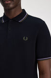 Fred Perry Polo Navy / Ultra Violet / Green