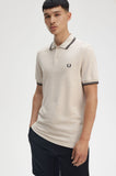 Fred Perry Polo Porridge Marl / Carrington Brick / Anchor Grey