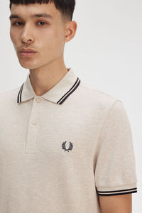Fred Perry Polo Porridge Marl / Carrington Brick / Anchor Grey