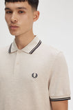 Fred Perry Polo Porridge Marl / Carrington Brick / Anchor Grey