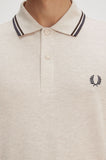 Fred Perry Polo Porridge Marl / Carrington Brick / Anchor Grey