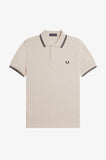 Fred Perry Polo Porridge Marl / Carrington Brick / Anchor Grey