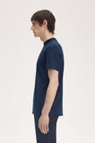 Fred Perry Fine Stripe Heavyweight T-Shirt Blue