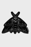 Midnight Moth Throw Pillow Cushion