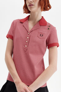 Fred Perry Amy Winehouse Gingham Print Polo Shirt