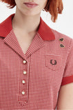 Fred Perry Amy Winehouse Gingham Print Polo Shirt