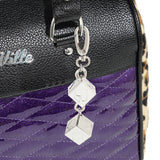 Purple Sparkle & Leopard Atomic Tote Medium