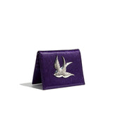 Purple Sparkle Love Bird Mini Wallet