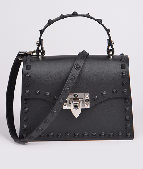 Small Nappa Rockstud Spike Bag for Woman in Pink Pp | Valentino US
