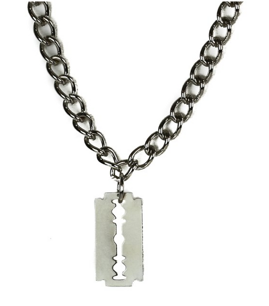 Razor Blade Chain Necklace DeadRockers
