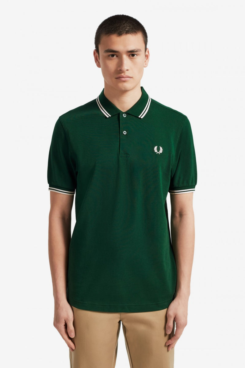 Fred Perry Twin Tipped Polo Ivy Green – DeadRockers