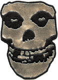 Misfits Silver Skull Woven Back Patch - DeadRockers