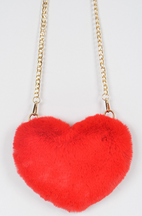 Red Heart Shaped Handbag